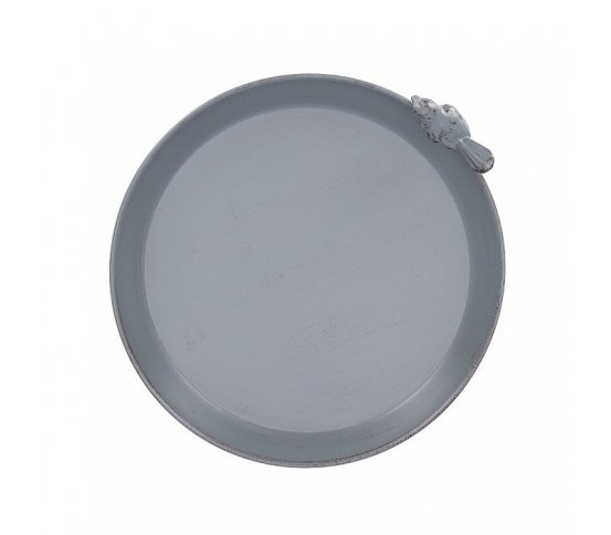 Koupel na nožičkách pro ptáčky - šedý kov 22cm Esschert Design 3