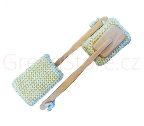 Koupelová sisalová kostka na držadle