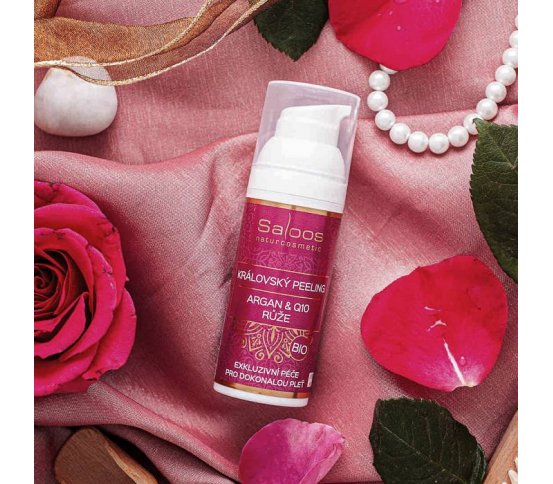 Královský peeling - Růže BIO 50ml Saloos český