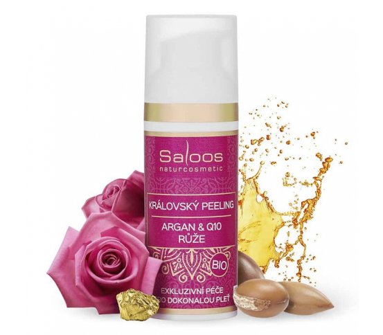 Královský peeling BIO 50ml růžový Saloos