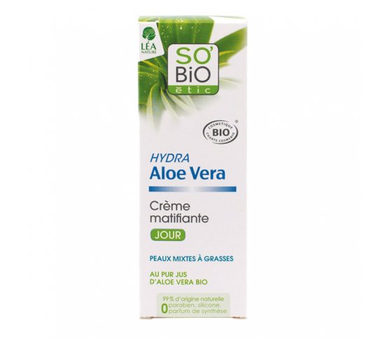 BIO Krém denní matující aloe vera 50ml SO´BIO