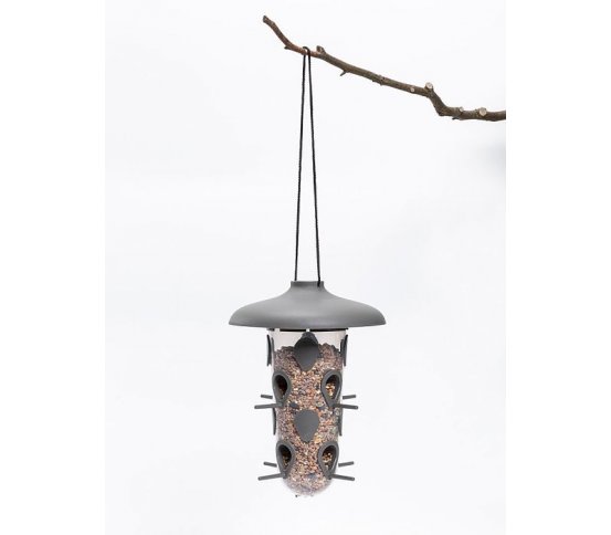 Krmítko a pítko 3v1 pro ptáky Robin - antracit Plastia 8