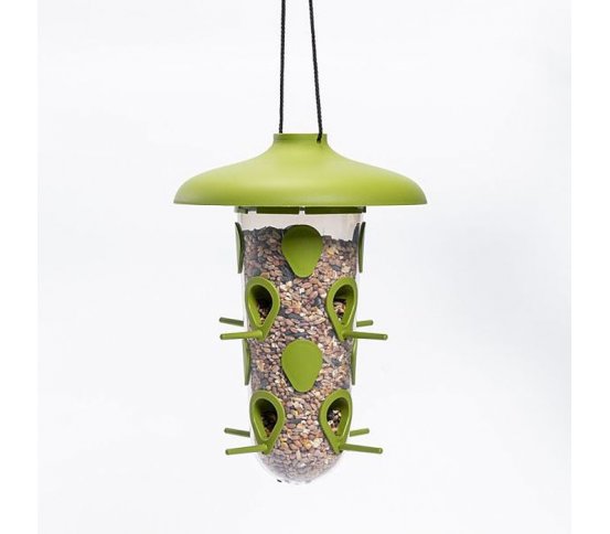 Krmítko a pítko 3v1 pro ptáky Robin - zelené Plastia 8