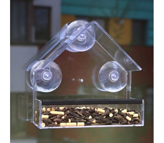 Krmítko domeček na okno s přísavkami