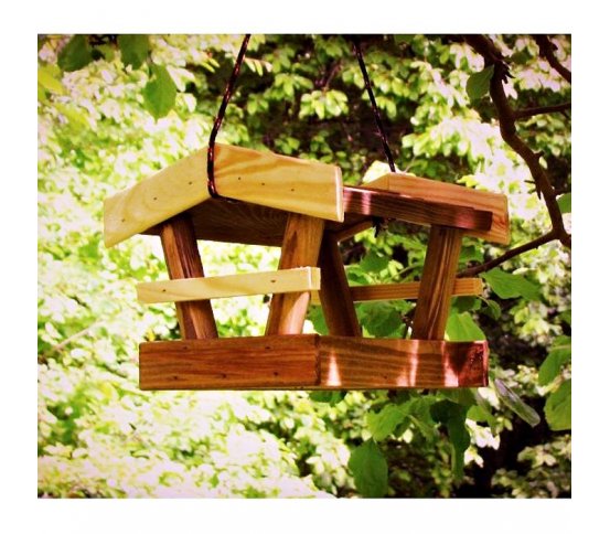 Krmítko malý domeček - na parapet i zavěšení 2