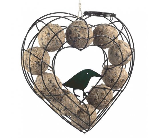 Krmítko na lojové koule 10 ks Srdce Erdtmann's