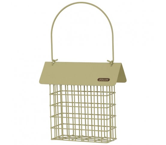 Krmítko pro lojové bloky se stříškou - zelené 29cm Zolux