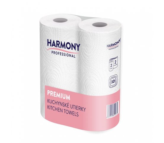 Kuchyňská utěrka 2vrstvá 50-útržků (2 role) Harmony