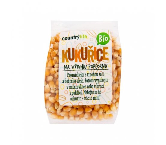 Kukuřice na výrobu popcornu 200g BIO Country Life