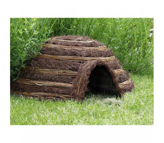 Kulatý domek pro ježky z materiálu Brushwood