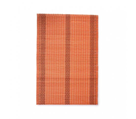 Bambusové stolování s prostíráním v oganžovém designu