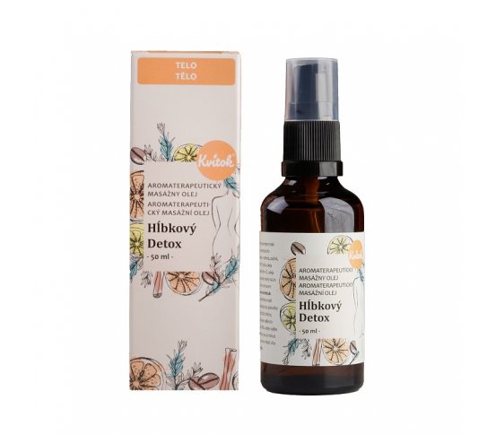 Kvitok Anticelulitidní masážní olej - Hloubkový detox 50ml