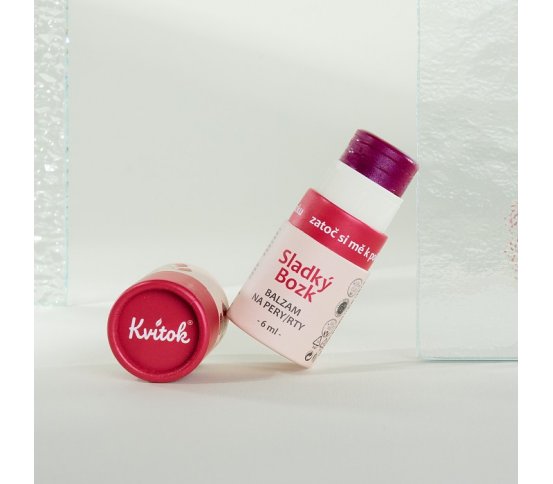 Kvitok Balzám na rty Sladký polibek 8ml greenstore.cz