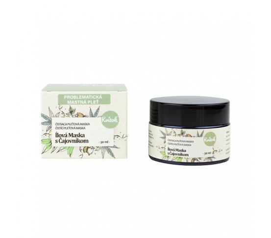 Kvitok Čistící maska s čajovníkem pro problematickou pleť 30ml greenstore.cz