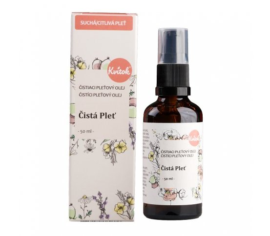 Kvitok Čistící olej Čistá pleť pro citlivou pleť 50ml