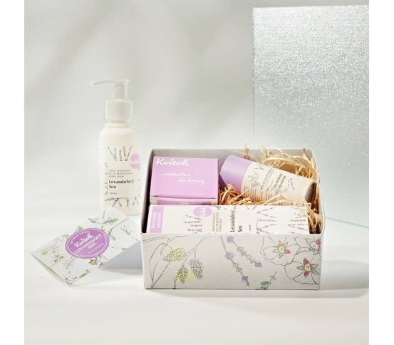 Kvitok Dárkový kosmetický balíček Levandulový sen