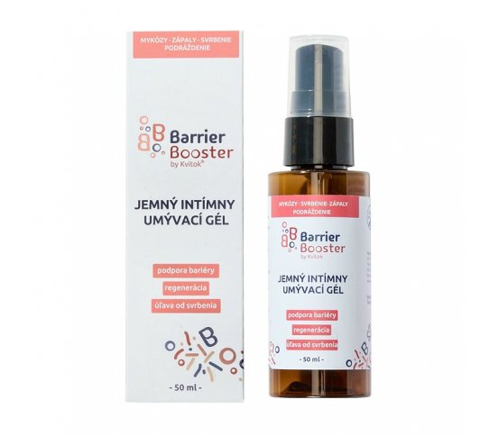 Kvitok Jemný intimní mycí gel Barrier Booster 50ml