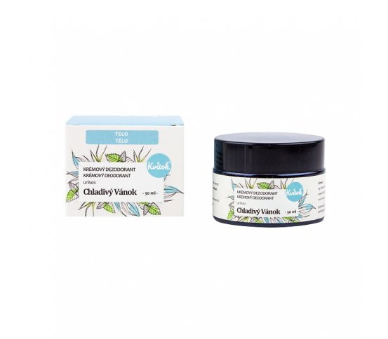 Kvitok Krémový deodorant - Chladivý vánek 30ml akce a slevy
