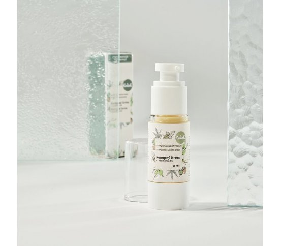 Kvitok Noční konopný krém pro mastnou pleť 30ml greenstore.cz