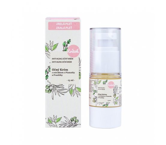Kvitok Oční krém s extraktem z plamatky a přesličky 15ml