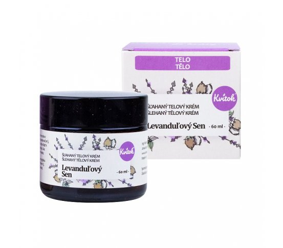 Kvitok Šlehaný tělový krém - Levandulový sen 60ml