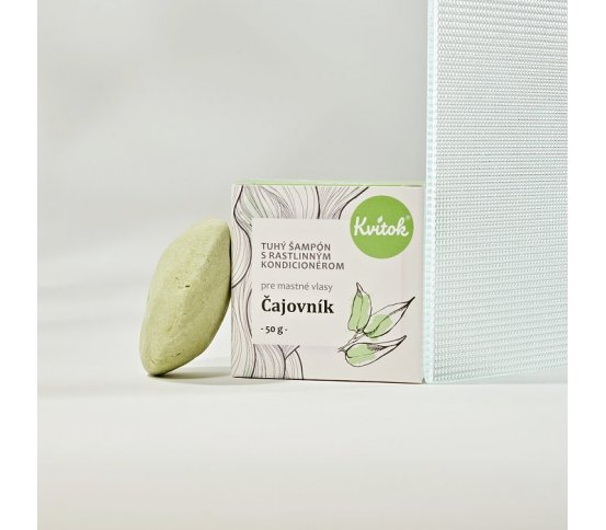 Kvitok Tuhý šampon s kondicionérem Čajovník 50g greenstore.cz