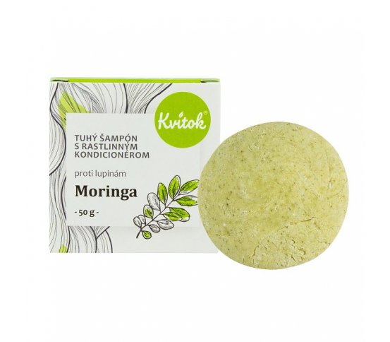 Kvitok Tuhý šampon s kondicionérem Moringa 50g