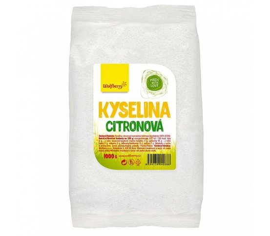 Kyselina citronová 1kg Wolfberry