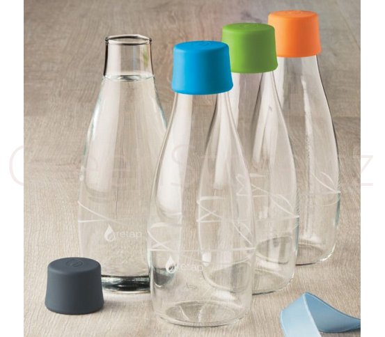 Lahve retap s barevnými víčky