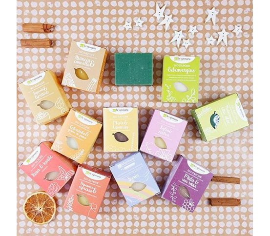 laSaponaria Tuhé olivové mýdlo BIO - Myrta a červené hrozny 100g