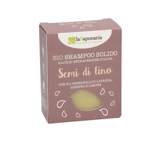 laSaponaria Tuhý šampon se lněným olejem BIO 100g