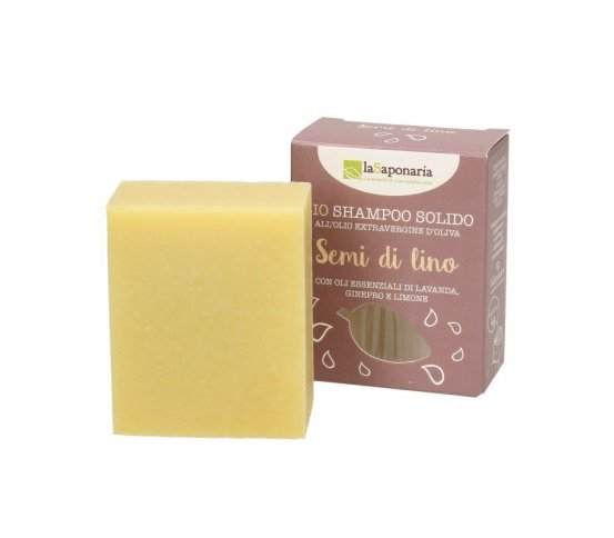 laSaponaria Tuhý šampon se lněným olejem BIO 100g