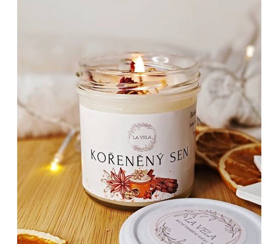 LaVela Sójovo-kokosová svíčka Kořeněný sen 130ml