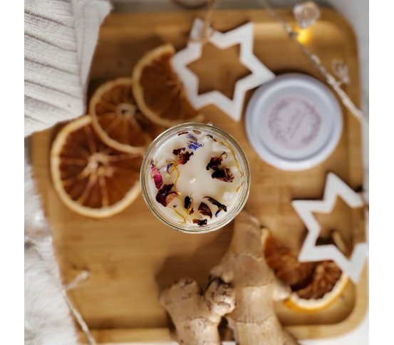 Zdobená vonná svíčka La Vela