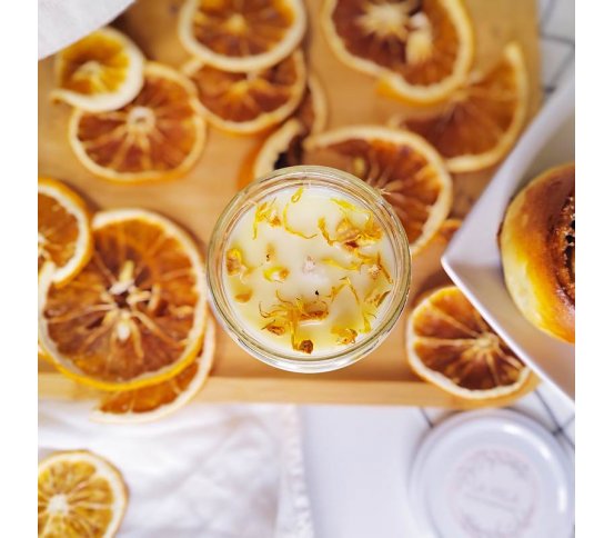 Ekologická svíčka ze sojového vosku s citrusovou vůní