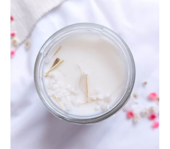 Přírodní svíčka ve skle bez parafínu