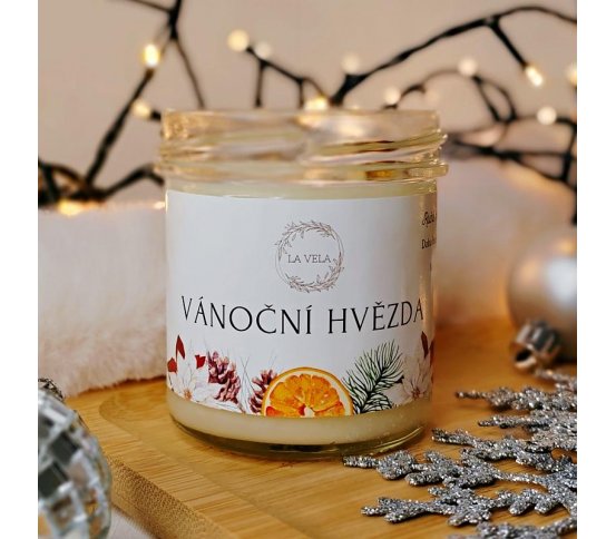 LaVela Sójovo-kokosová svíčka Vánoční hvězda 130ml