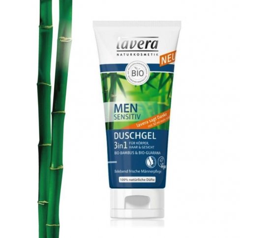 Lavera Sprchový gel a šampon pro muže 3v1 200ml BIO