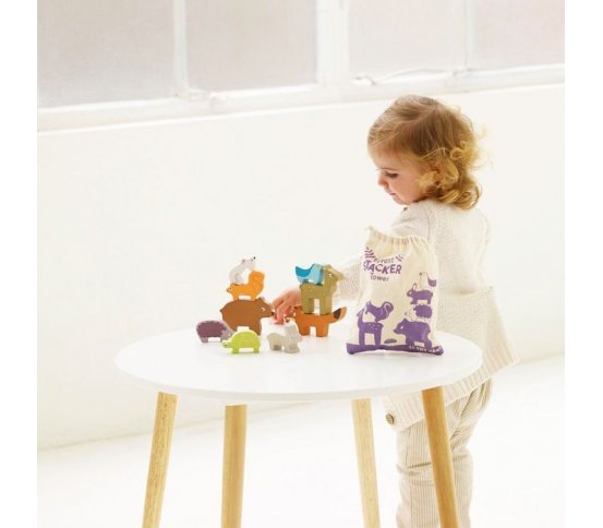 Le Toy Van Petilou Dřevěná skládací věž zvířátka