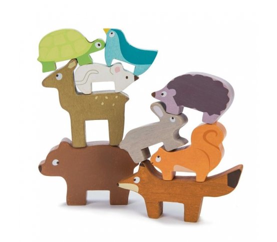 Le Toy Van Petilou Dřevěná skládací věž zvířátka
