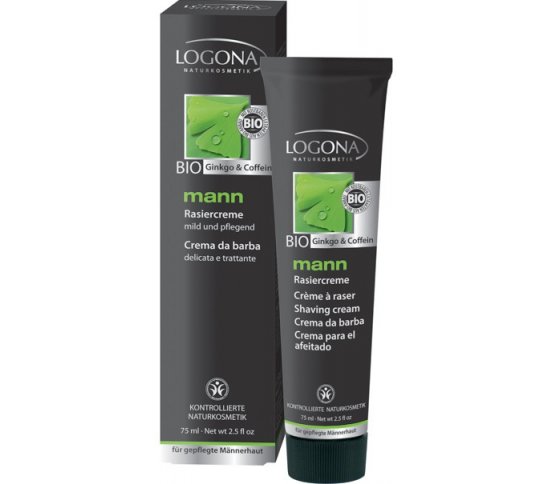 Krém na holení Bio Gingko a Kofein 75ml Logona