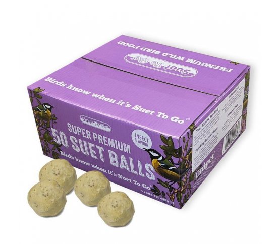 Lojové koule bez sítěk s hmyzem Suet To Go 50ks zelená domácnost com