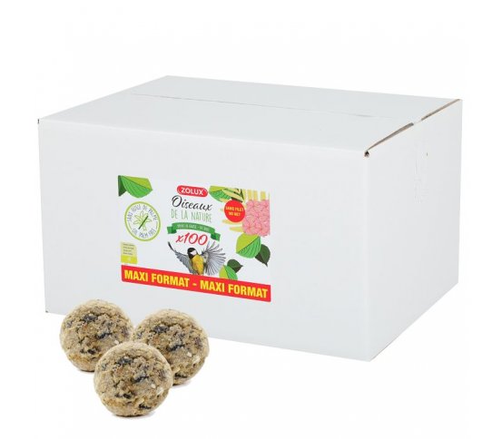 Lojové koule bez síťky se semínky - 100ks Zolux
