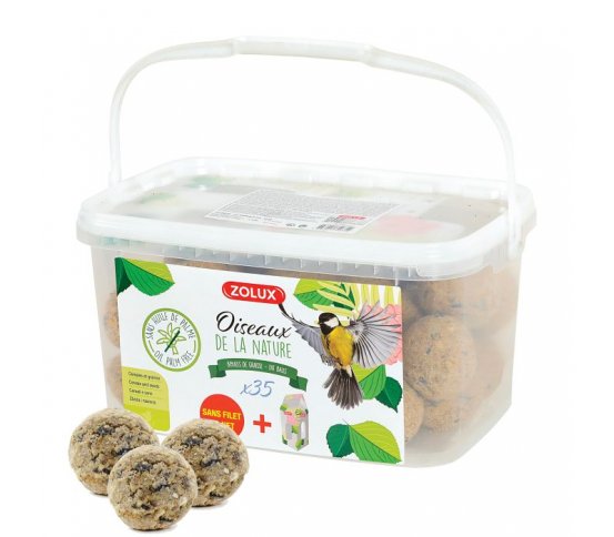 Lojové koule bez síťky se semínky - 35ks Zolux