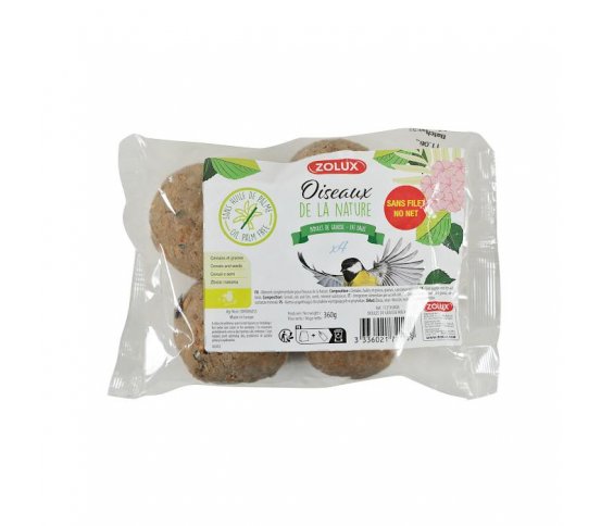 Lojové koule bez síťky se semínky - 4ks Zolux