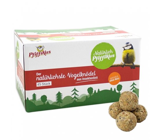 Lojové koule s hmyzím tukem Pfiffikus - 45ks 1