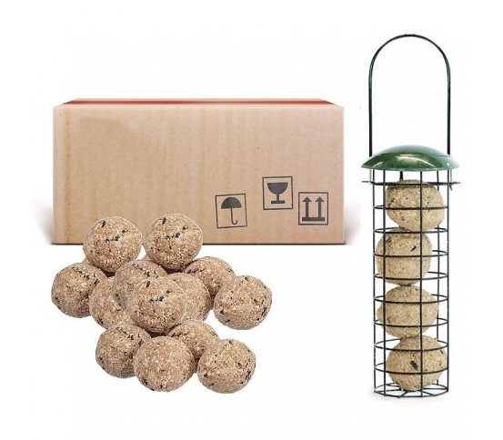 Lojové koule se semínky bez síťky 60ks   krmítko