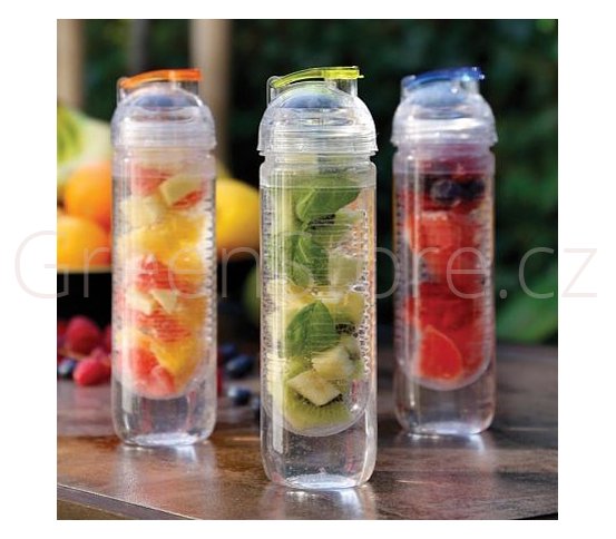 Loooqs Láhev s košíkem na ovoce 500ml