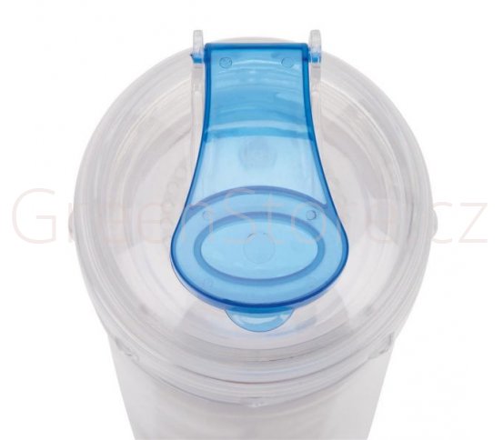 Loooqs Láhev s košíkem na ovoce 500ml - modrá