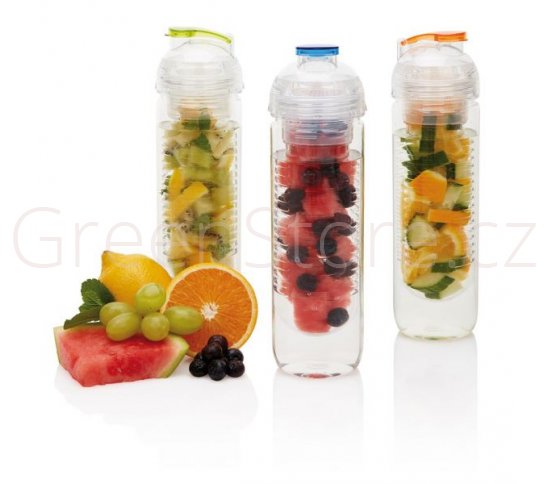 Loooqs Láhev s košíkem na ovoce 500ml